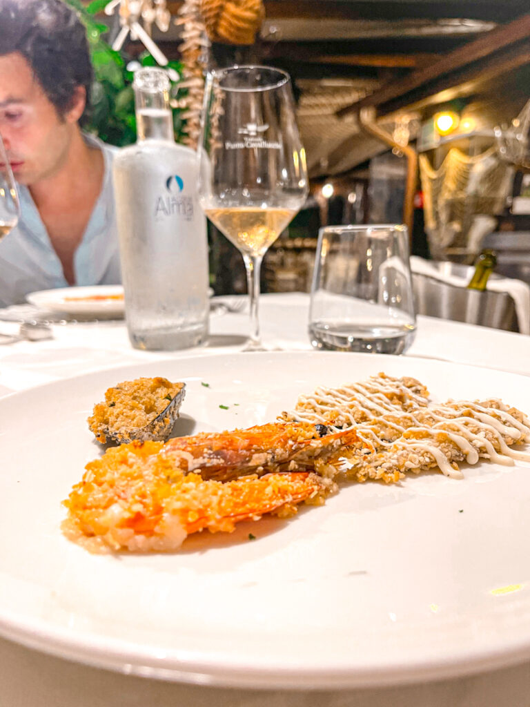 Cena romantica in un trabocco