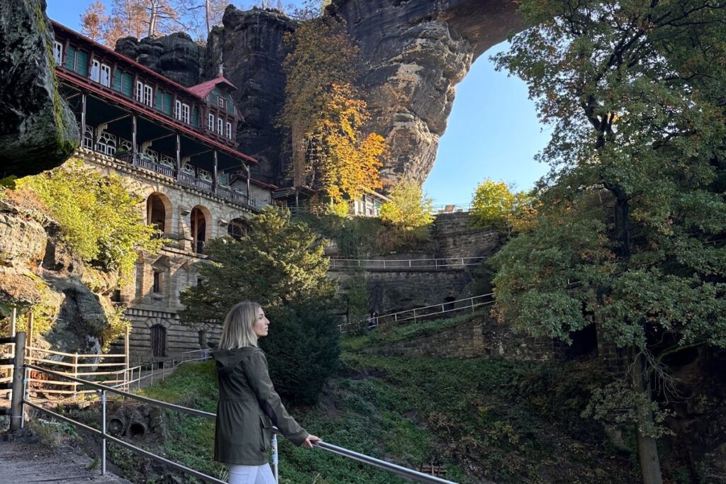 Arco di Pravčická Brána nella Svizzera Boema